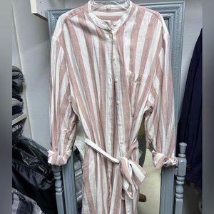 Striped Shirt Dress